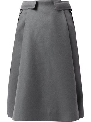 Balenciaga Pre-Owned A-line wool skirt - Grey