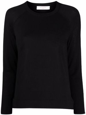 Zanone round neck jumper - Black