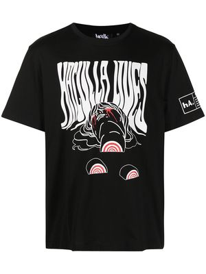 Haculla Bulls Eye stretch-cotton T-shirt - Black