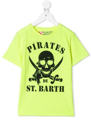 MC2 Saint Barth Kids Pirates T-shirt - Yellow