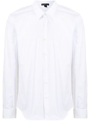James Perse matte stretch-poplin shirt - White
