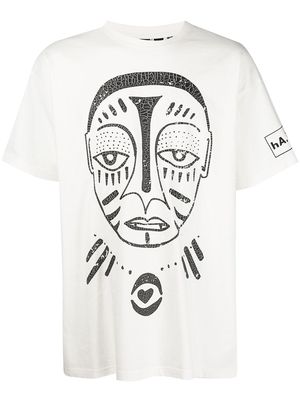 Haculla Believe Face cotton T-shirt - White