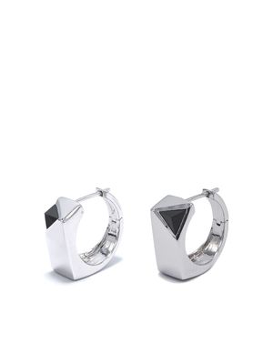 Capsule Eleven Jewel Beneath Signet earrings - Silver