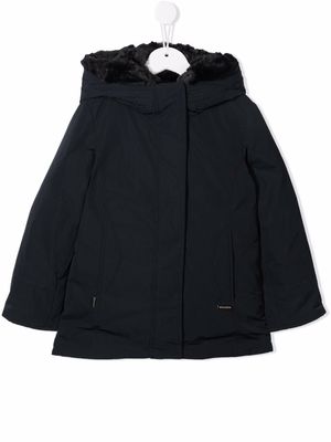 Woolrich Kids hooded padded coat - Blue