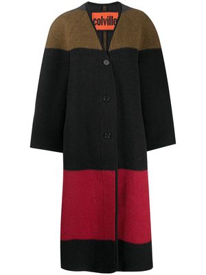 colville colour-block cardi coat - Brown