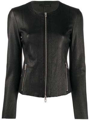 Drome fitted zipped jacket - Black