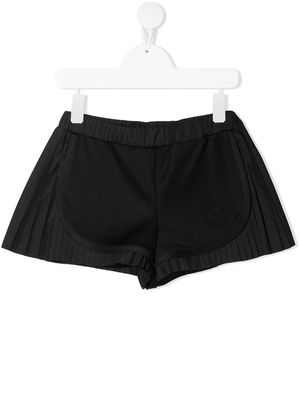 Moncler Enfant panelled pleated shorts - Black