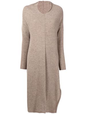 Forme D'expression knitted long dress - Brown