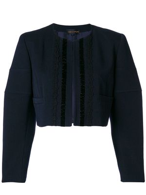 Comme Des Garçons Pre-Owned 1980s cropped jacket - Blue
