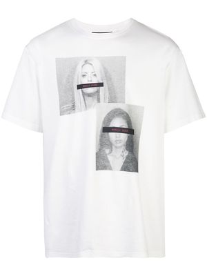 Mostly Heard Rarely Seen Mugshot T-shirt - White