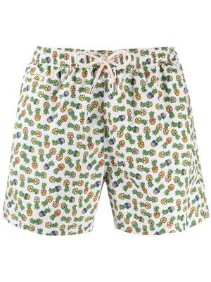 MC2 Saint Barth pineapple print swim shorts - White