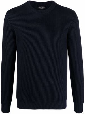 Roberto Collina crew neck merino sweater - Blue