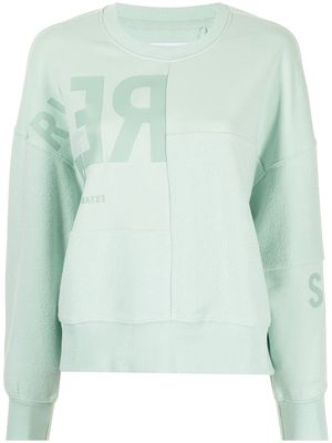 izzue faux-shearling sweatshirt - Green