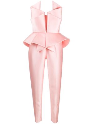 Azzi & Osta origami strapless jumpsuit - Pink