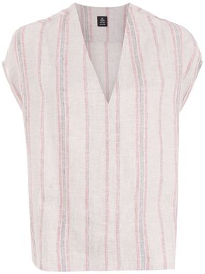 Osklen stripes linen Naute blouse - Neutrals