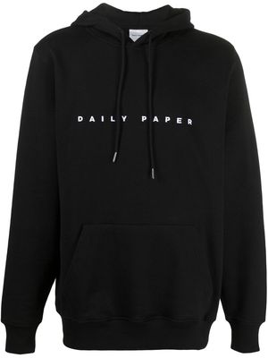 Daily Paper logo-print hoodie - Black
