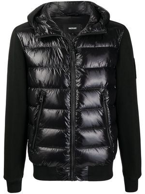 Mackage hooded quilted-panel jacket - Black