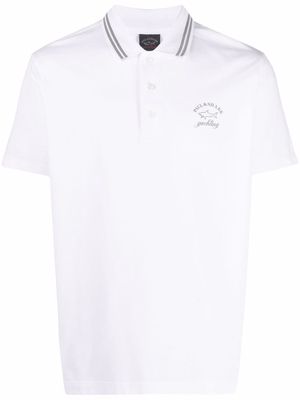 Paul & Shark logo-print polo shirt - White