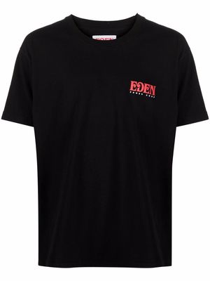 Eden Power Corp logo-print recycled cotton T-shirt - Black