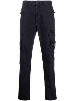 Stone Island Compass-patch cargo trousers - Blue