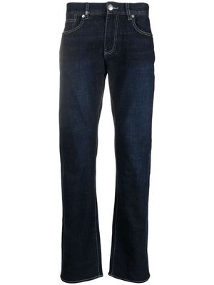Armani Exchange dark-wash straight-leg jeans - Blue