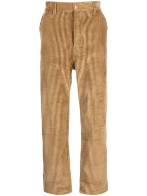 Drôle De Monsieur corduroy straight-leg trousers - Brown