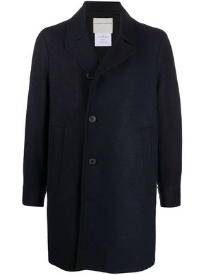 Stephan Schneider Collier's single-breasted wool coat - Blue