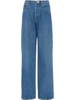Miu Miu high-waist wide-leg jeans - Blue