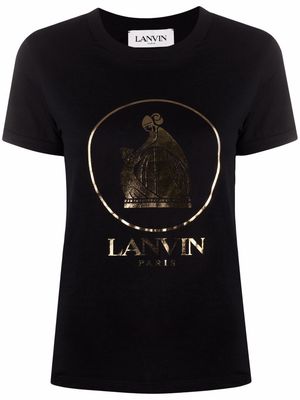 LANVIN logo-print short-sleeved T-shirt - Black