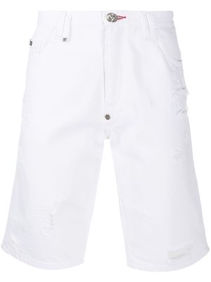 Philipp Plein Teddy Bear shorts - White