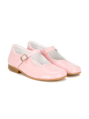 Andanines Shoes buckle strap ballerinas - Pink