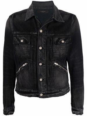 AMIRI zip-detail denim jacket - Black - Shop and save up to 70% at 