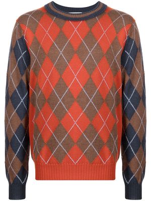 Pringle of Scotland argyle knit jumper - Brown