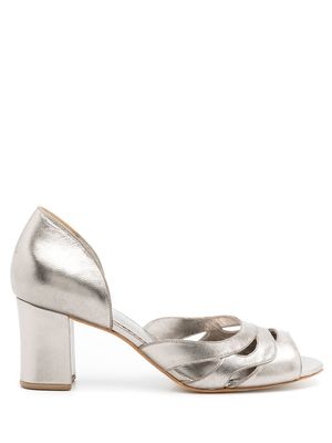 Sarah Chofakian Kate metallic pumps