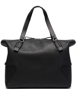 Bonastre zip-fastening leather holdall bag - Black