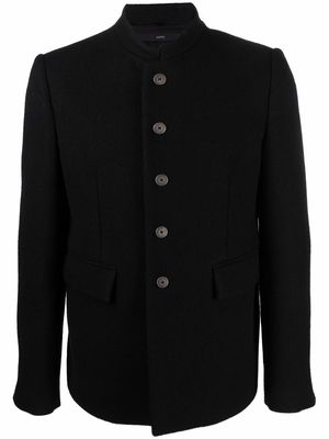 SAPIO single-breasted tailored wool jacket - Black