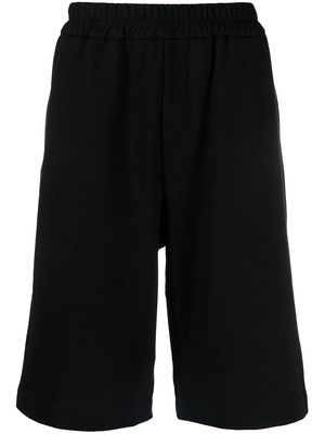 Jil Sander long cotton shorts - Black