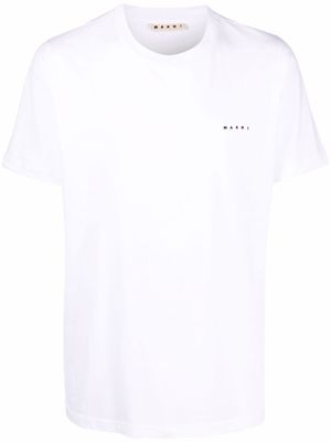 Marni logo-embroidered T-shirt - White