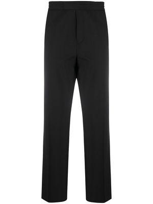 Acne Studios elasticated waistband straight-leg trousers - Black