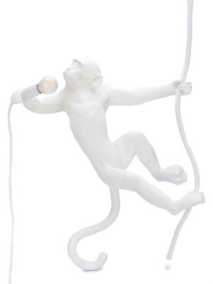 Seletti monkey with rope lamp - White