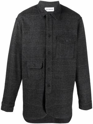Han Kjøbenhavn check print wool-blend shirt - Grey