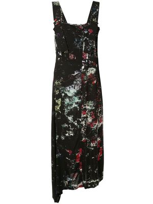 Yohji Yamamoto floral print dress - Black