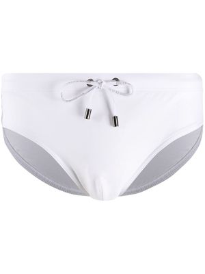 Dolce & Gabbana drawstring swimming trunks - White