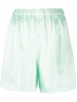Loulou Studio YEDI silk shorts - Green