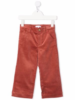 Chloé Kids corduroy straight-leg trousers - Pink