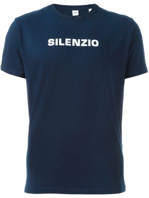 ASPESI Silenzio print T-shirt - Blue