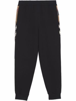Burberry Stephan Vintage Check-detail track pants - Black