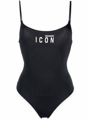 Dsquared2 Icon logo-print swimsuit - Black