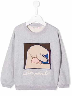 Bonpoint graphic poodle sweatshirt - Grey