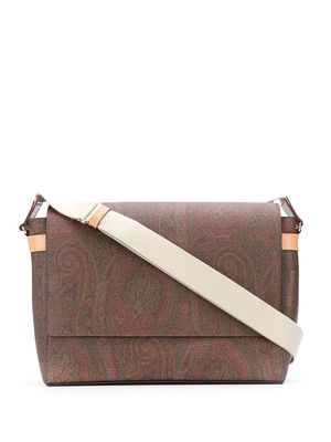 ETRO paisley-print crossbody bag - Brown